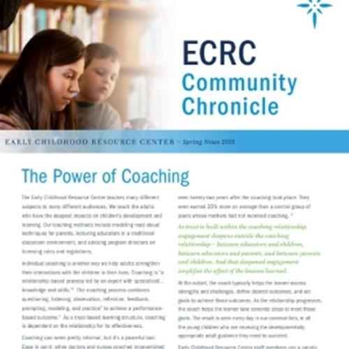 Early Childhood Resource Center focuses on the power of coaching