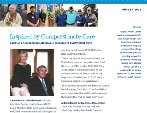 Regina Health Center’s Summer 2026 Newsletter Highlights Donors, Life Enrichment, Jubilee Years and More