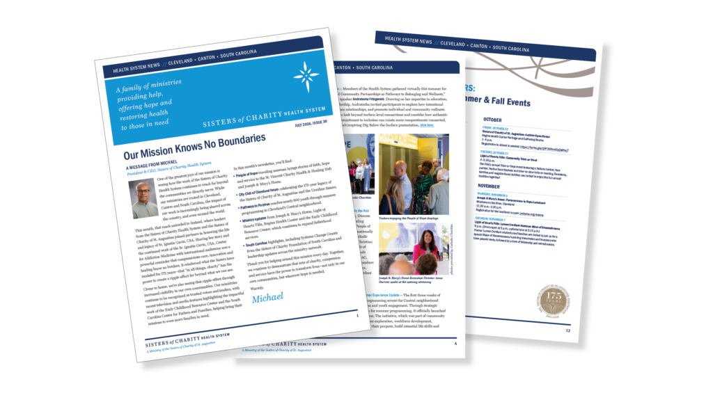 News from the health system and ministries: Our mission knows no boundaries