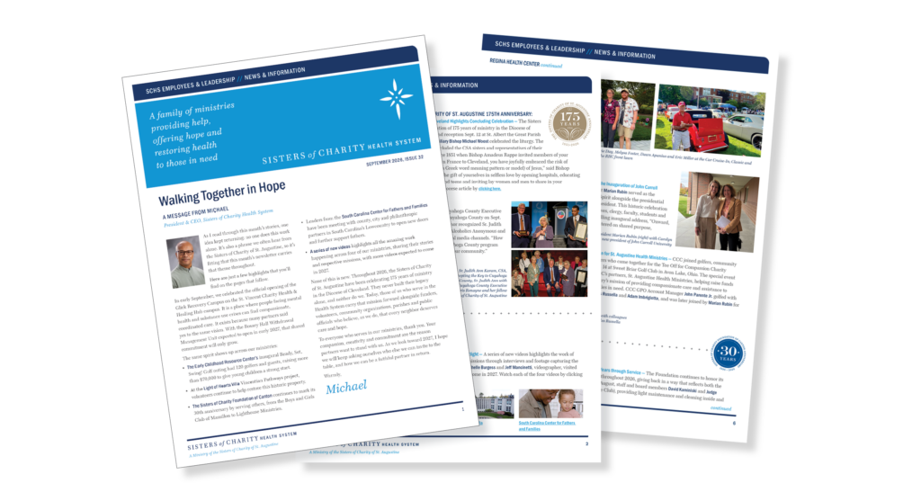 News from the Health System and Ministries: Walking Together in Hope