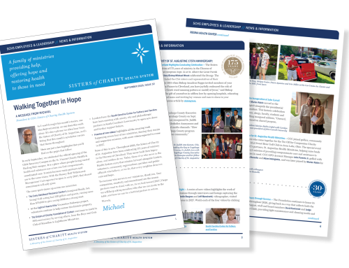 News from the Health System and Ministries: Walking Together in Hope